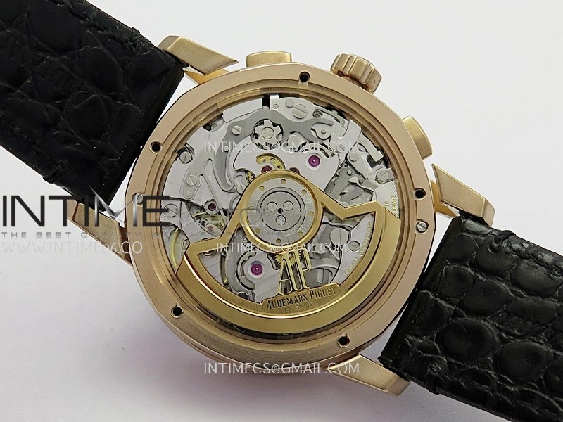 Code 11.59 Chrono 26393 RG APSF 1:1 Best Edition Black Dial On Black Leather Strap Super Clone SA4401